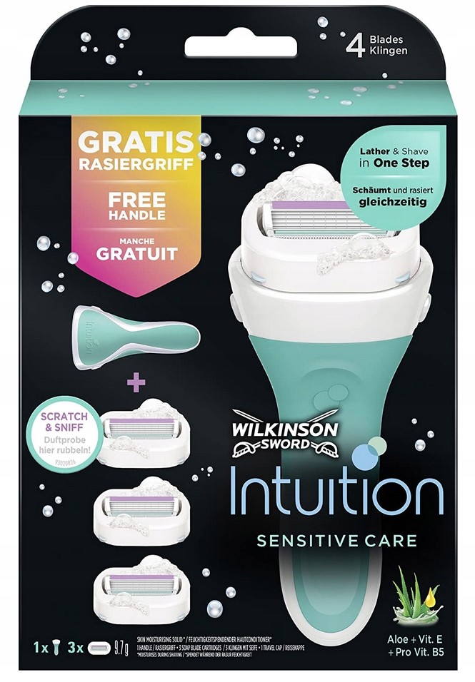 Wilkinson Zestaw Intuition Variet 3x Wkłady+Rączka