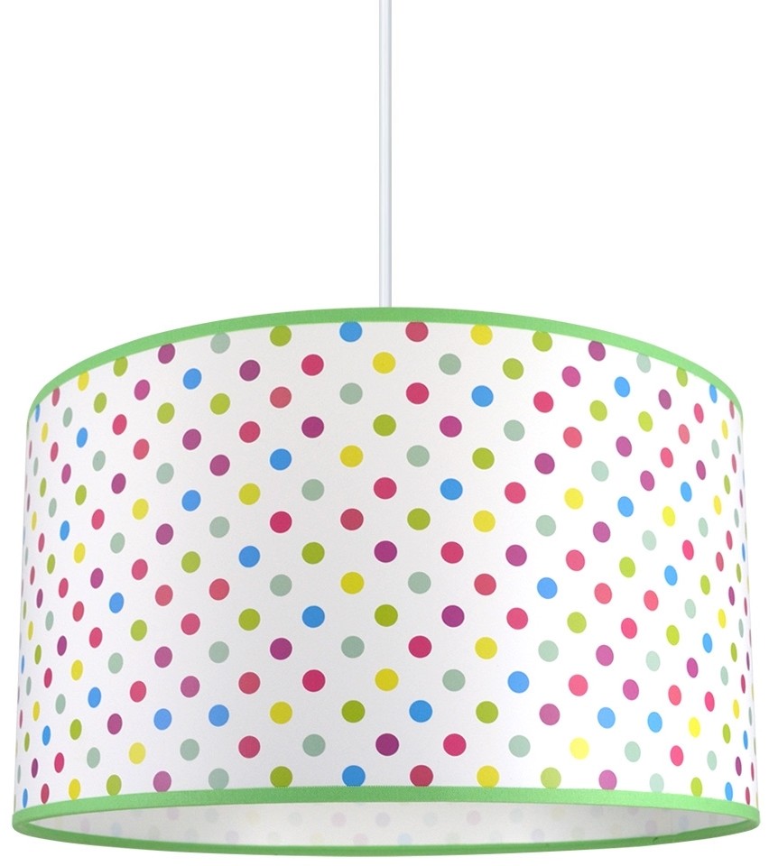 Lampdar Żyrandol dziecięcy na lince DOTS 1xE27/60W/230V
