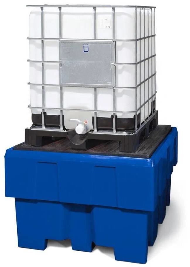 722 DENTA Wanna wychwytowa z polietylenu PE) na 1 IBC z kratą z PE 1280x1660x895 1000L 72279417 79417-uniw