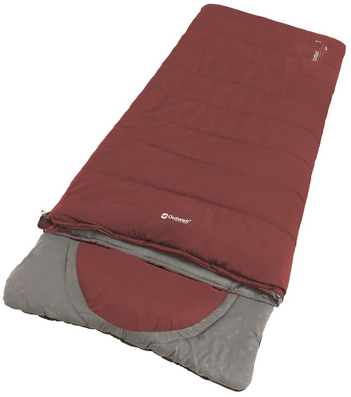 OUTWELL Contour Lux Sleeping Bag, red Left Zipper 2021