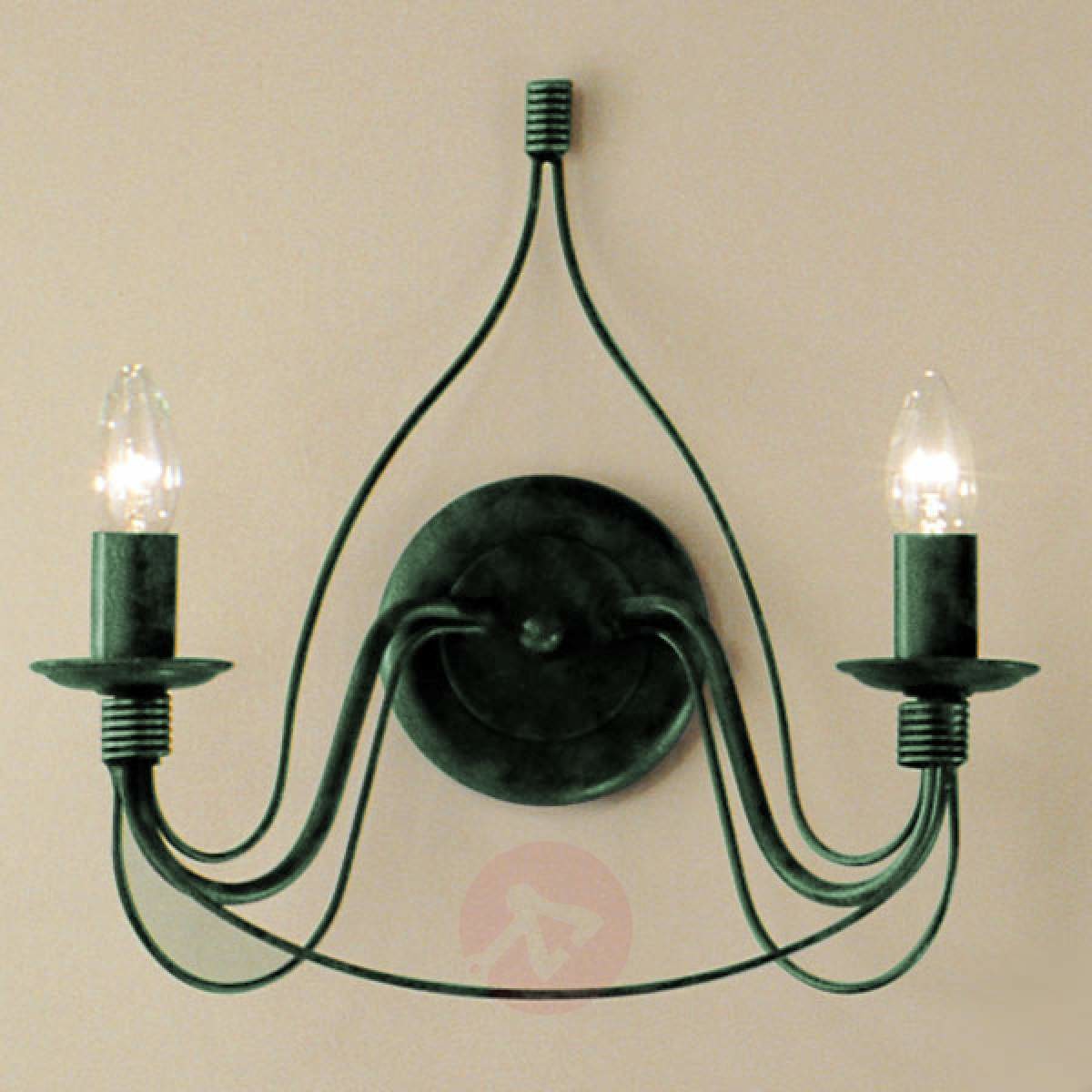 Lampa ścienna FILO, 2-punktowa, zielony antyk