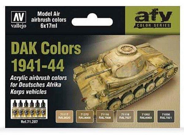 Vallejo Model Air Zestaw 6 farb - Deutches Afrika Korps DAK Colors 1941-44 Vallejo 71207