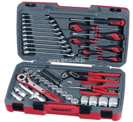 TENG TOOLS TENGTOOLS ZESTAW NARZĘDZI NASADOWYCH 68 el T1268-P 167580109