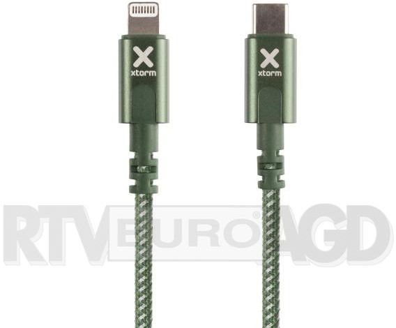 XTORM kabel USB-C Lightning 1m zielony