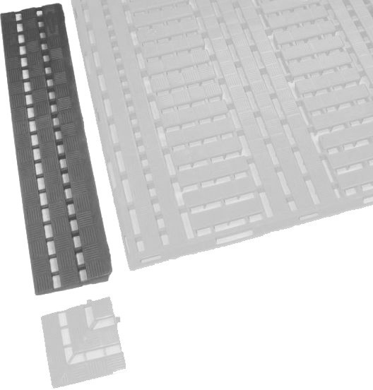 Coba Krawędź Do Mat Work Deck Czarny 0.6M X 1.2M WD010002
