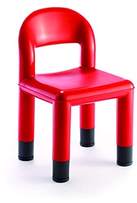 Tagar Tagar Krzesło dziecięce, polipropylen, czerwone, 45 x 32 x 32 cm