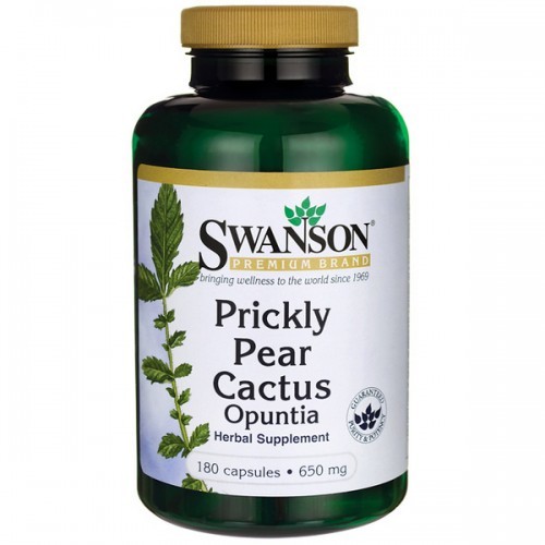 SWANSON Prickly Pear Cactus (Kaktus opuncja) - 650mg - (180 kap)