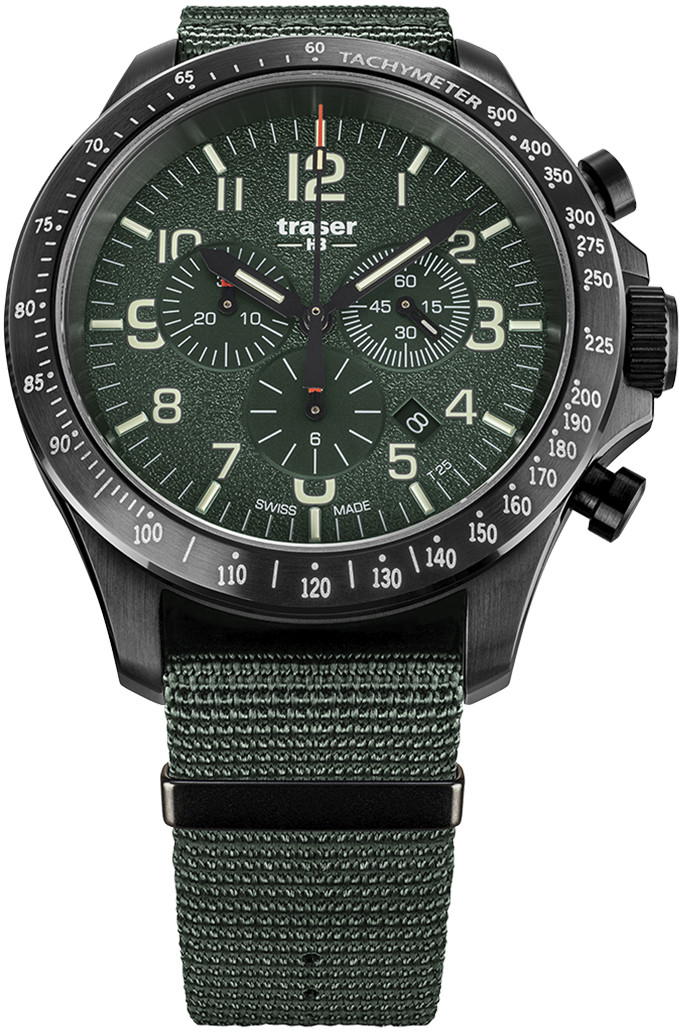 Traser TS-109463 P67 Officer Pro Chronograph Green NATO