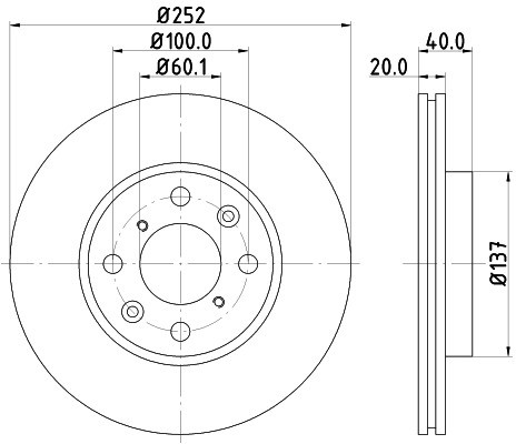 HELLA PAGID Tarcza hamulcowa PAGID 8DD355112-981