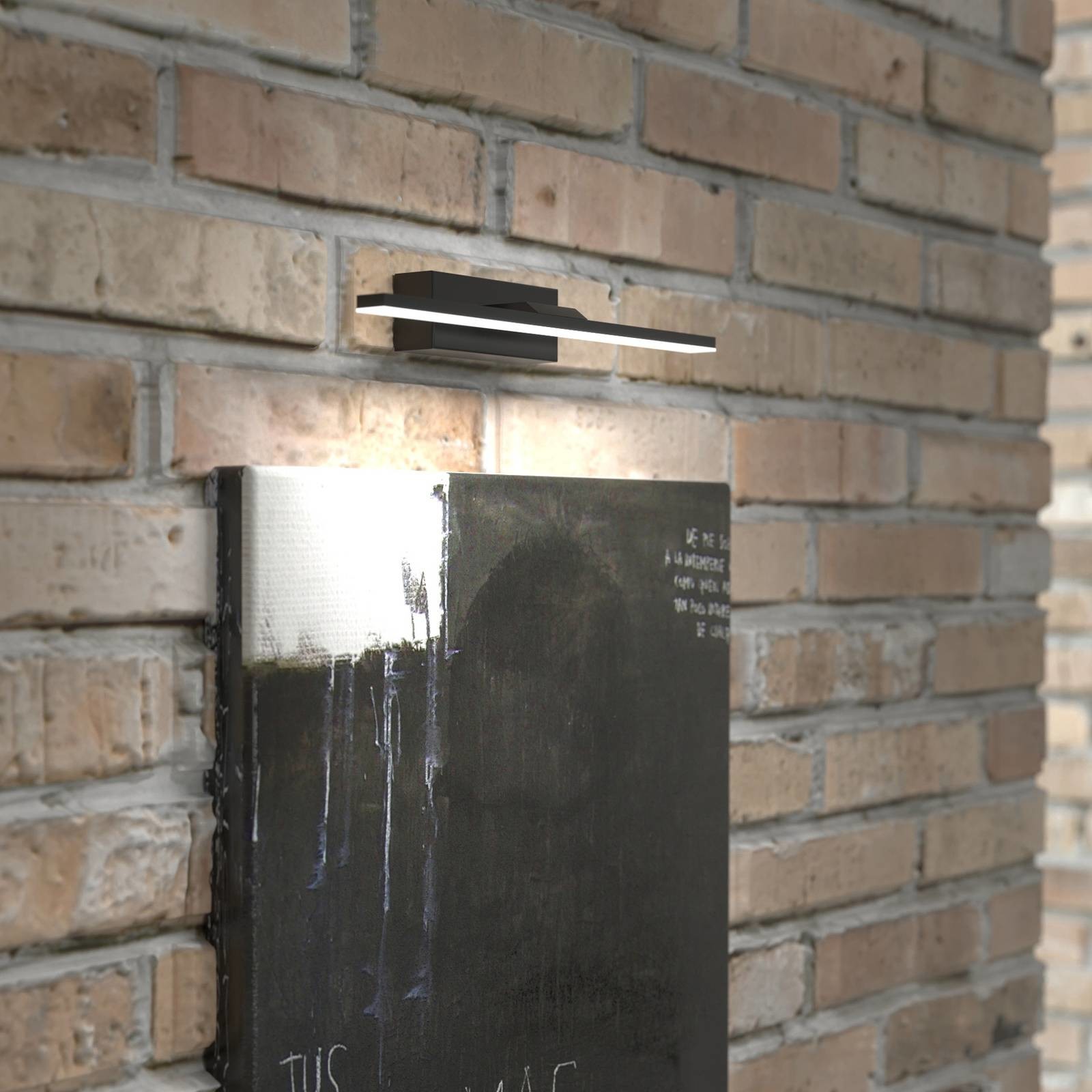 Euluna Kinkiet LED Miroir 40 cm czarny 4 000 K