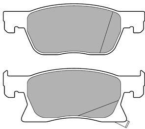 DELPHI Zestaw klocków hamulcowych, hamulce tarczowe LP3238
