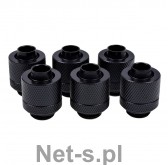 Alphacool Eiszapfen hose fitting 1/4 on 13/10mm 6-pack black 17228