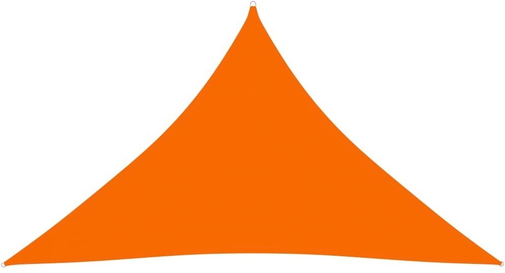 vidaXL Trójkątny żagiel ogrodowy, tkanina Oxford, 3x3x4,24m, pomarańcz 135722