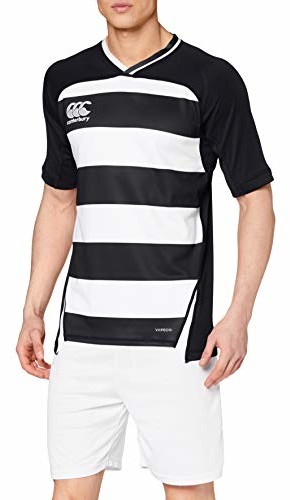 Canterbury Canterbury męska koszulka Vapodri Evader Hooped Rugby czarny/biały XL QA00423298A
