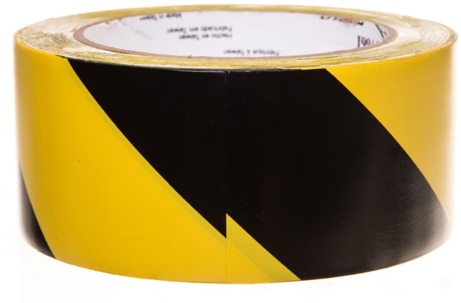 3M Taśma winylowa z klejem kauczukowym 50mm x 33m żółto-czarna 766L 70006299831/7100015263 7100015263