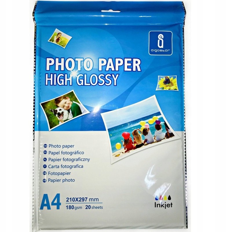 Papier Foto Fotograficzny Błysk A4 180g 20ark Fv