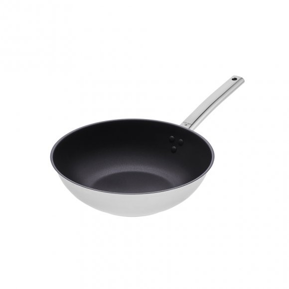 Gerlach SOLID WOK 28 CM INDUKCJA STALOWA POWŁOKA CERAMICZNA ILAG ULTIMATE DURIT PRO 31228WOK