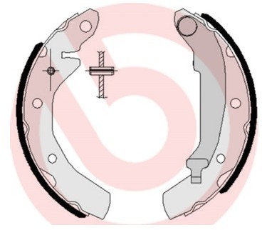 BREMBO Zestaw szczęk hamulcowych S 15 501