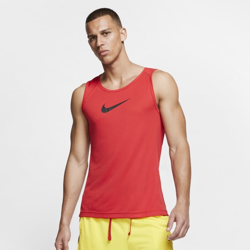 Nike Męska koszulka do koszykówki Dri-FIT - Czerwony
