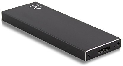 Ewent EW7023, dysk twardy do sieci obudową (3.0/3.1, M.2 Gen 1), kobiety, SSD, pamięci, pamięci USB  czarna EW7023