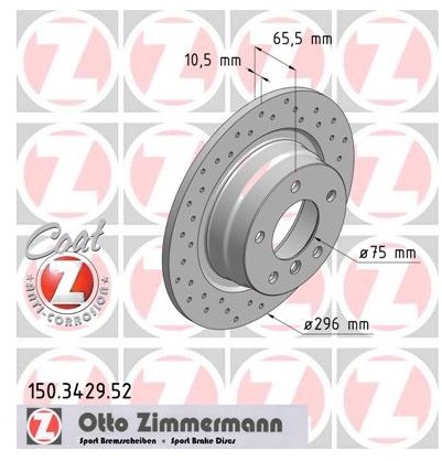 Zimmermann Tarcza hamulcowa 150.3429.52