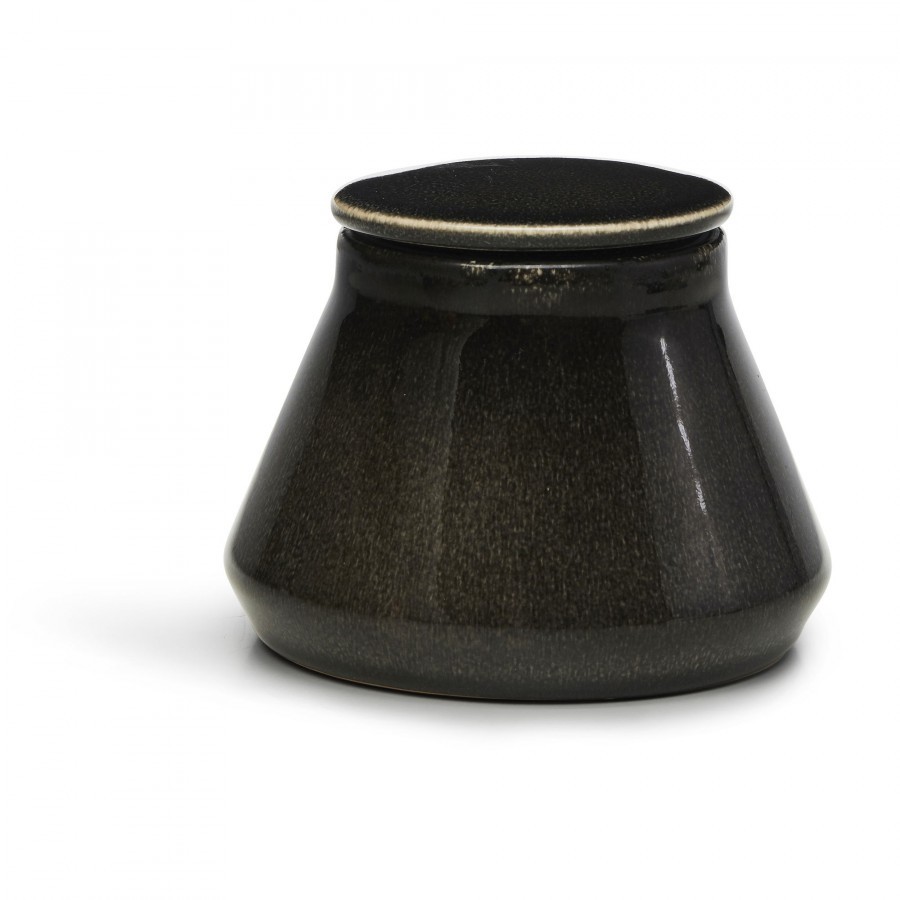 Sagaform pojemnik kuchenny czarny ceramika 0,5 l śred 13 x 10 cm SF-5018065