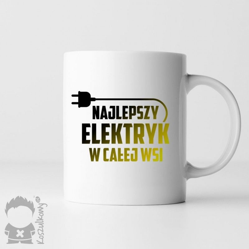Najlepszy elektryk w całej wsi - kubek z nadrukiem