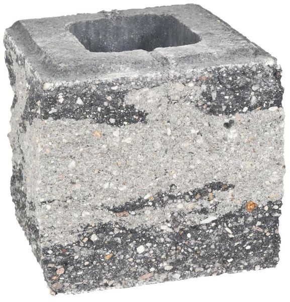 ZIEL-BRUK Pustak ścienno-cokołowy TRZYSTRONNIE ŁUPANY 20x19,5x19cm ZIEL-BRUK