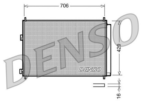 DENSO Skraplacz, klimatyzacja DCN50030