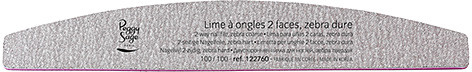 PEGGY SAGE PEGGY SAGE - Pilniki do paznokci dwustronne 100/100, pólksiezyc - ( ref. 122760)