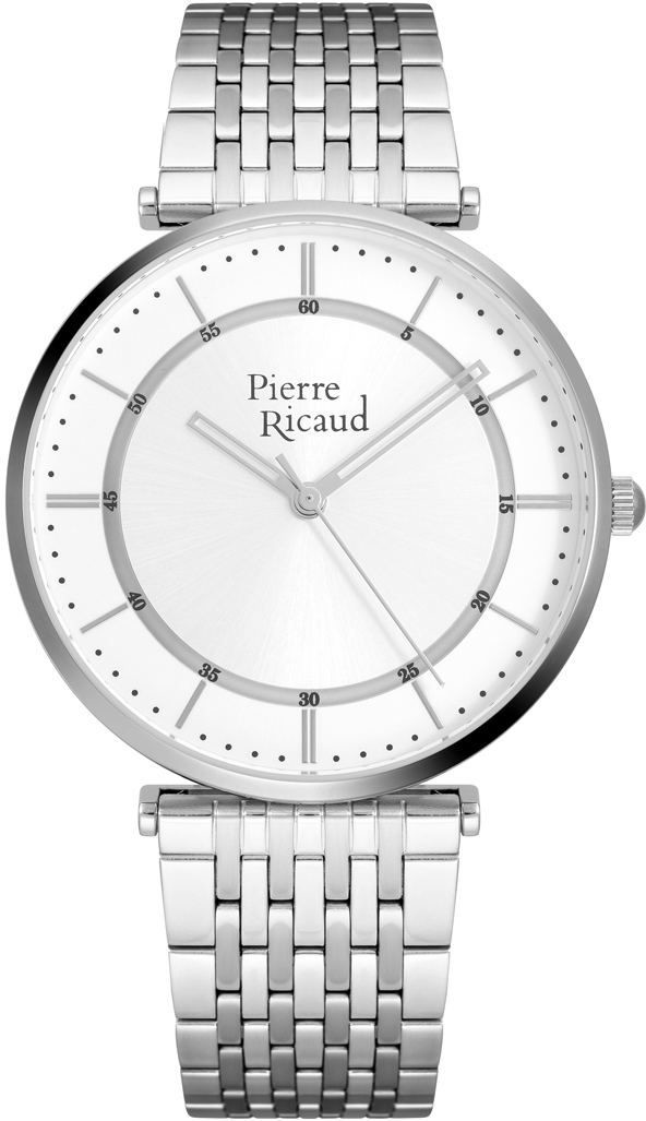Pierre Ricaud P91038.5113Q Zegarek Srebrny Niemiecka Jakość >