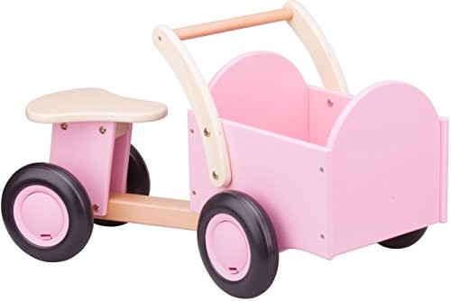 New Classic Toys - 11404 - zabawki - dzieci drewniane ślizganie z skrzynką w kolorze różowym