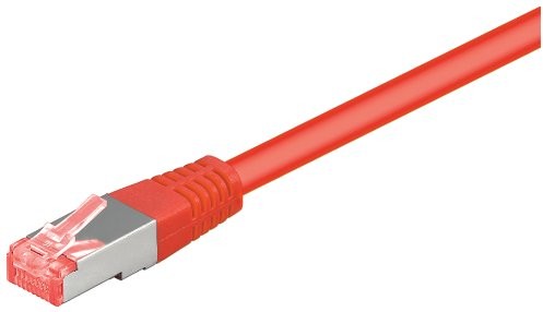 Wentronic Cat6 SSTP kabel sieciowy (2 X RJ45, 0,50 m) Czerwony 4040849682773