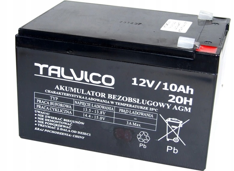 Akumulator żelowy 12V 10 Ah