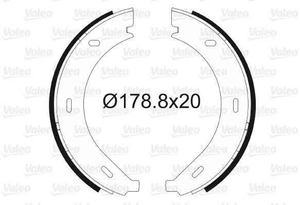 VALEO szczeki hamulcowe 562745
