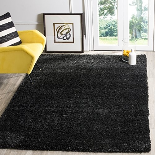 Safavieh crosby Shag, poliester  mieszanka, czarna SG151-9090-4