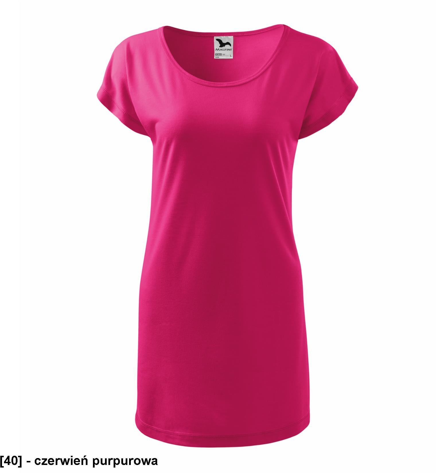 ADLER MALFINI Love 123 - Koszulka/sukienka damska, 170 g/m, 5% elastan, 95% wiskoza, 9 kolorów - XS-2XL Love 123