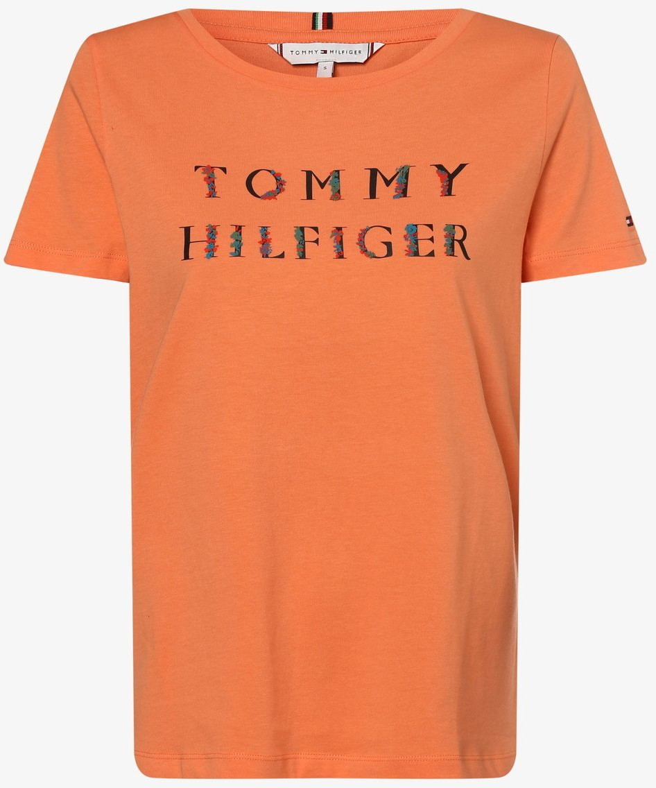 Tommy Hilfiger T-shirt damski, pomarańczowy