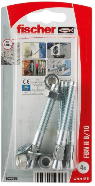 Fischer Kotwy trzpieniowe FBN II 8 x 70 mm 4 szt. 522305