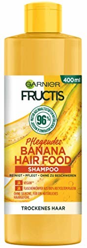 Garnier Fructis Hair Food szampon pielęgnacyjny, banana, wegańska formuła, do suchych włosów, 400 ml C6522000