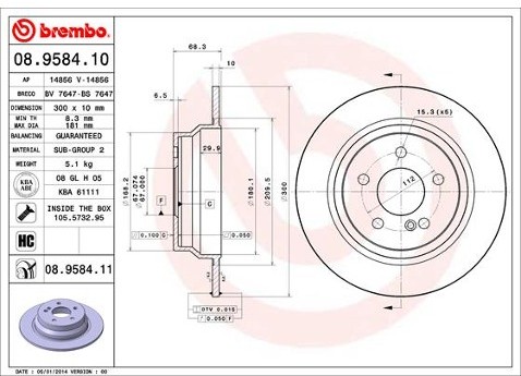 BREMBO 08.9584.11
