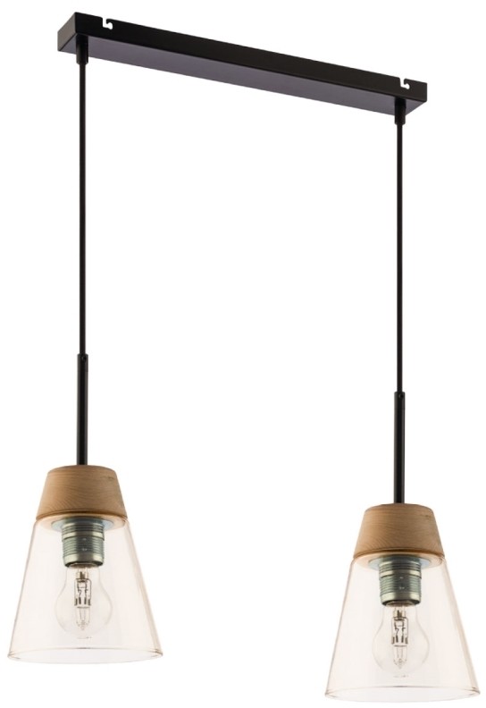Jupiter 1543 - DM 2 BU - Lampa wisząca DOMINO 2xE27/60W