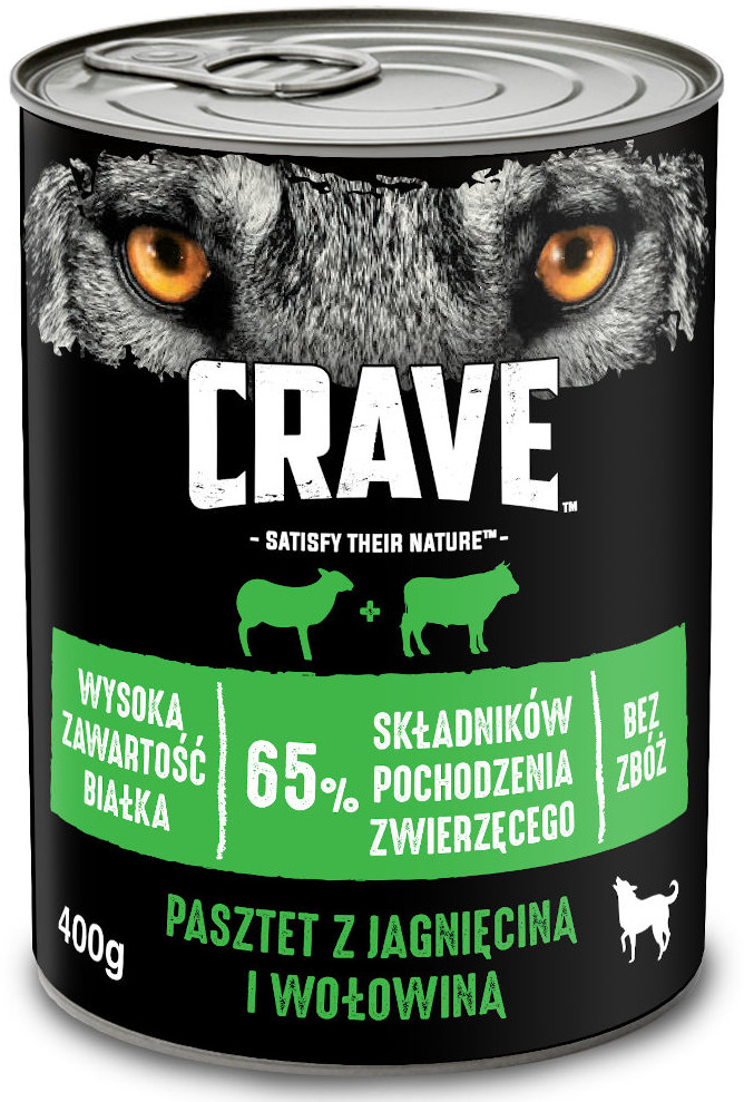 Crave puszka 400g pasztet dla psa z jagnięciną i wołowiną
