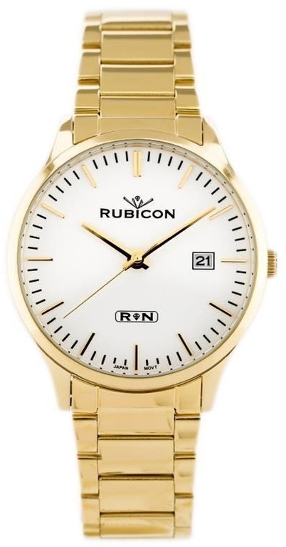 RUBICON ZEGAREK MĘSKI RUBICON RNDD60 (zr078c) - stalowy RNDD60