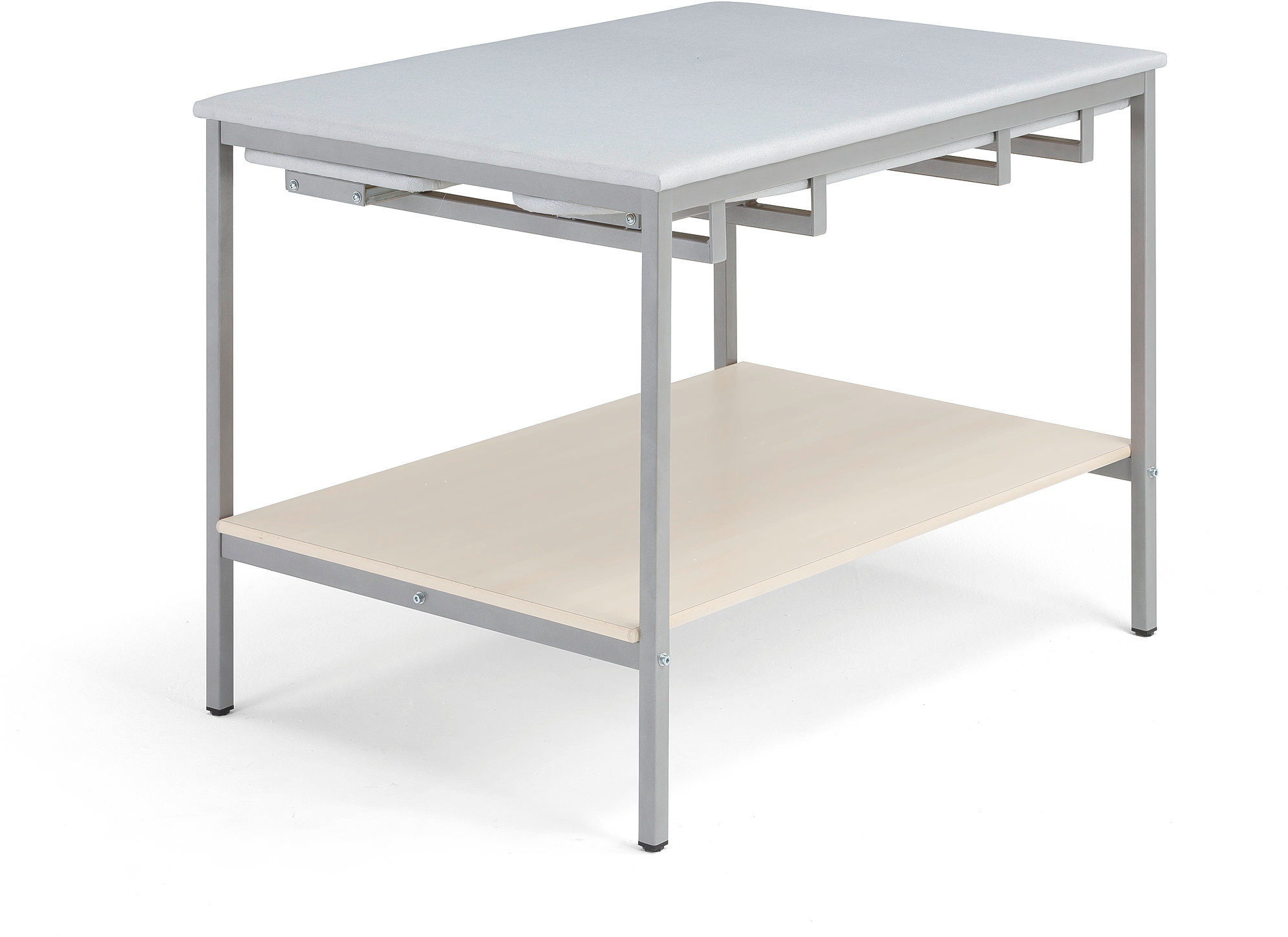 AJ Produkty Stół do prasowania, 1200x900x850 mm, brzoza, szary aluminium