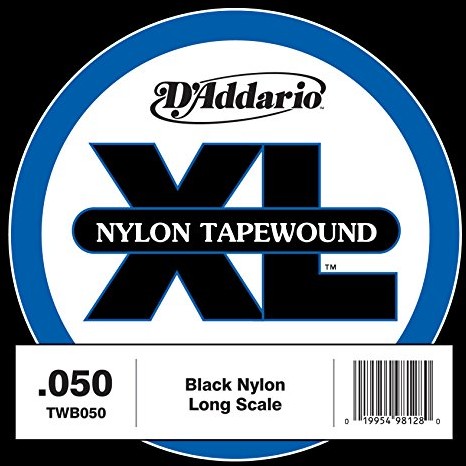 D'Addario twb050 pojedyncze gitary Bass Nylon Tape Wound Lang .050 CDD TWB050