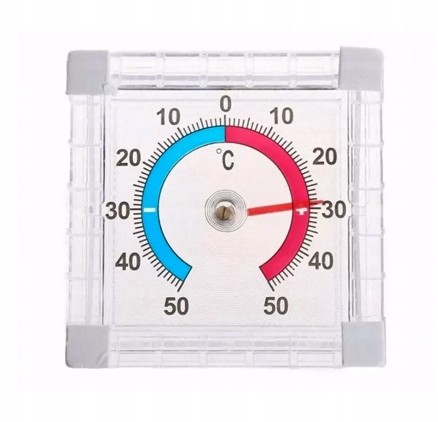 TERMOMETR ZAOKIENNY ZEWNĘTRZNY SAMOPRZYLEPNY OKNO
