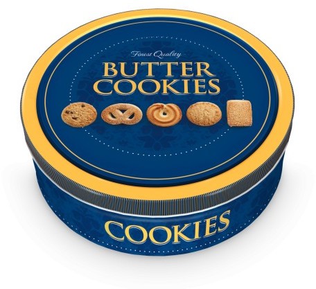 RC Foods Ciasteczka maślane Butter Cookies 454g A157-2133E