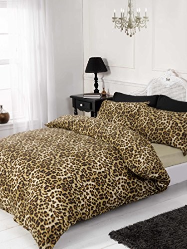 Rapport Leopard zestaw pościeli,,, 4-częściowy, naturalny, rozmiar king size LEOP4P-KING-NATU