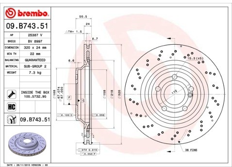 BREMBO 09.B743.51